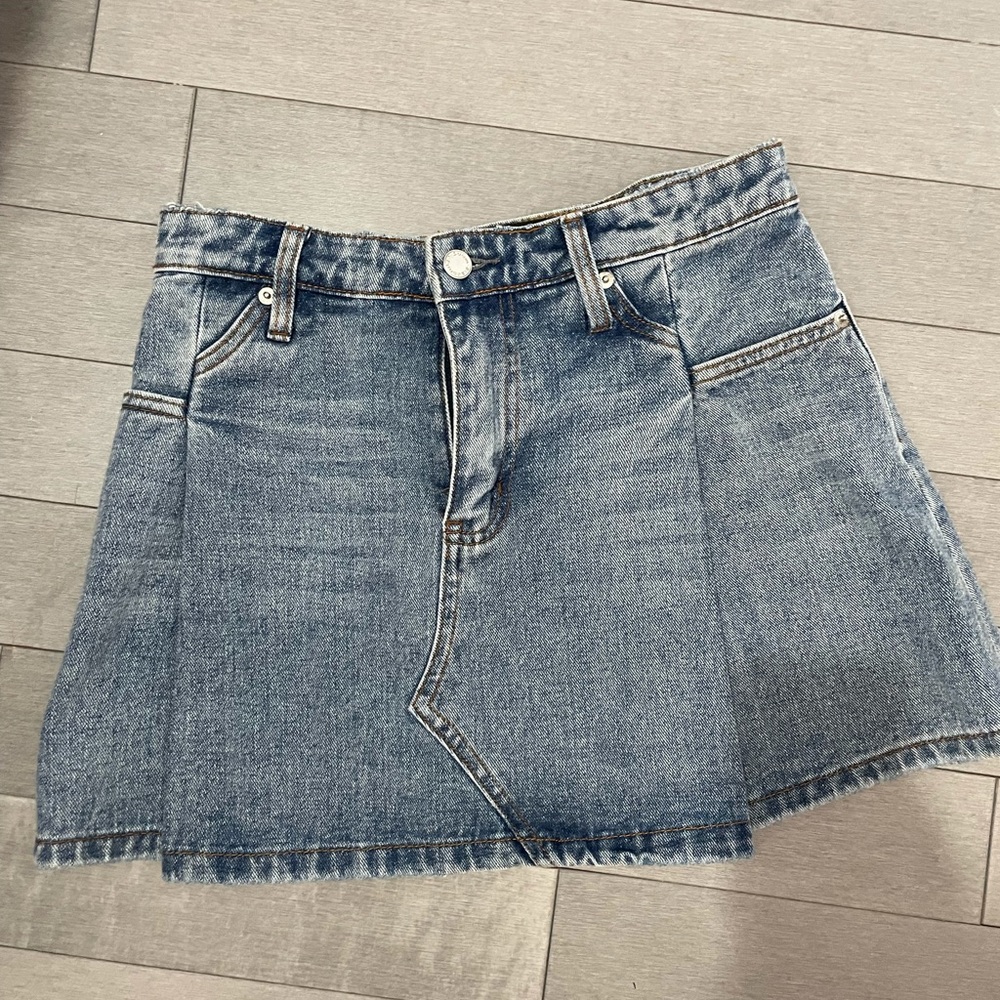Alexander wang flared denim skirt